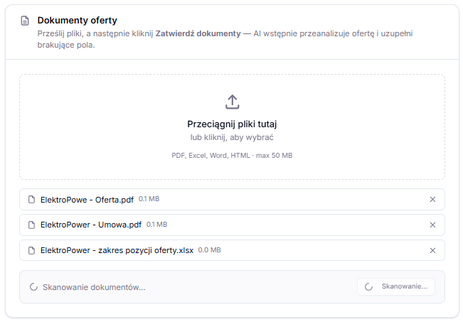 Platforma odczytuje oferty w każdym formacie